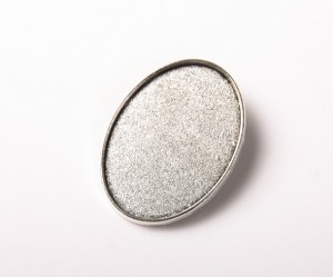 Baza de brosa pt cabochon, interior 25X35 mm, 1 buc