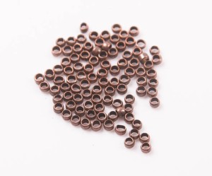 Crimpuri patinat CU, 2.5 mm, 300 buc,