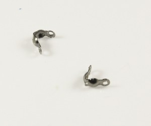 Cupa capat sirag, negre gun metal II, 4 mm, 100 buc