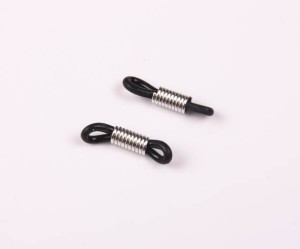 Accesorii pentru ochelari din silicon, negre, 4 buc, 2 cm,