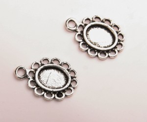 Charmuri pt cabochon de d:6X8 mm, marime 1.8 cm, 10 buc