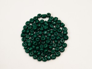 Margele de nisip 4 mm verde inchis, 50 grame