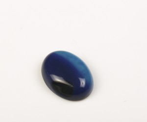 Cabochon din agat albastru, d:15X20  mm, 1 buc