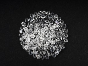 Margele de nisip transparent  4 mm, cca 500 buc, 50 gr