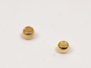 Spacere / crimpuri 4X2 mm, Aurii , 50 buc