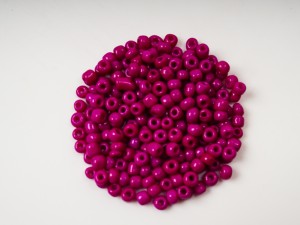 Margele nisip culoare fucsia inchis 3  mm, cca 1500 buc, 50 gr