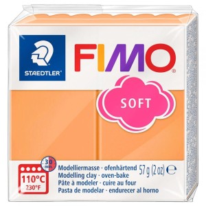 Fimo Soft portocaliu papaya, 57 g, nuanta T41