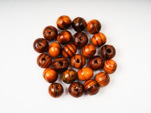 Margele din lemn de maslin, 8 mm, cca 30 buc, gaura 2 mm