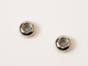 Spacere Mari pt snur, cu silicon  2 buc inter, 8X4 mm, gaura 2.5 mm