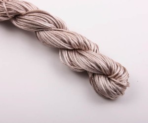 Snur de matase 1 mm,  capuccino, 11g, cca. 20- 24 m lung