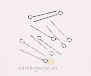 Ace cu bucla argintii -1.8 cm, 100 buc