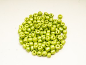 Margele de nisip verde mar sidefat , 4mm, 500 buc