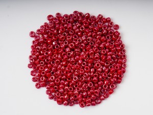 Margele de nisip grena deschis perlat -2 mm, cca 4000 buc, 50 gr