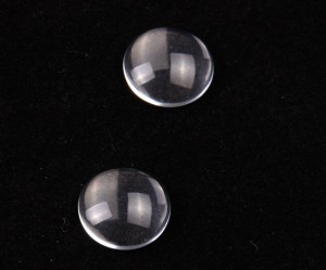 Cabochon din sticla transparent, 2.5 cm, 2 buc