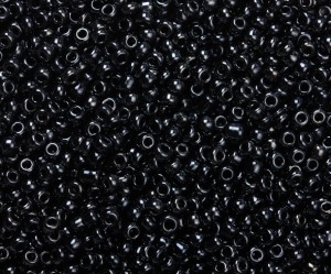 Margele de nisip negru metalizat- 4mm, 50 gr, cca.1500 buc
