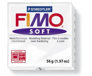 Fimo Soft alb, nuanta 0