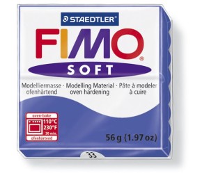 Fimo Soft albastru briliant, nuanta 33