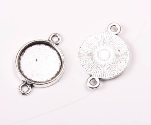 Linkuri pentru cabochon interior d:12 mm, 6 buc
