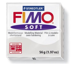 Fimo Soft gri delfin, nuanta 80