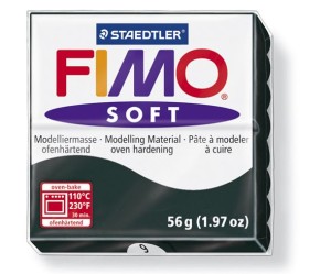 Fimo Soft negru, nuanta 9