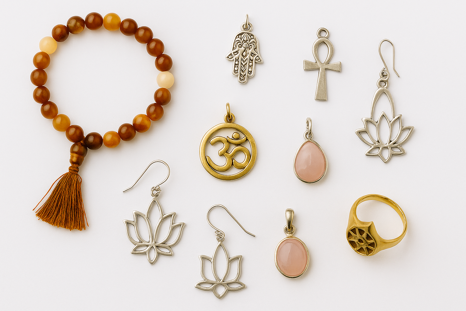 Bijuteriile în tradițiile spirituale: de la mala la talismane