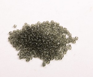 Margele de nisip gri transparent ,3 mm 50 gr