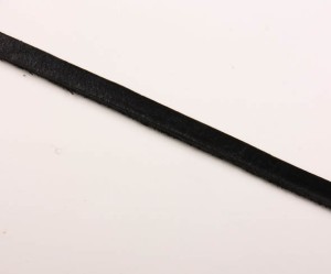 Piele naturala 6X2 mm, neagra, 99 cm