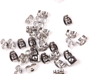 Fluturasi pentru cercei din inox, 50 buc