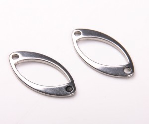Linkuri inox ovale, 2 cm, 2 buc