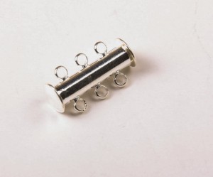 Inchizatoare magnetica argintiu inchis -6anouri, 2cm, 1 buc