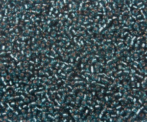 Margele de nisip bleu inchis cu foita , 2 mm, 50gr, 4000 buc