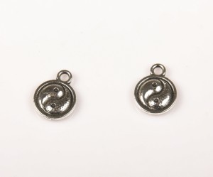 Charmuri yin-yang, 1.4 cm, 10 buc