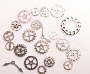 Charmuri accesorii mecanism de ceas, 20 buc, div modele si marim