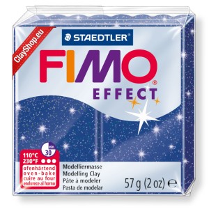 Fimo Effect glitter blue  nuanta 302