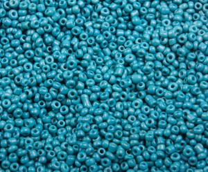 Margele de nisip albastru smarald 2 mm, ca 4000 buc, 50 gr