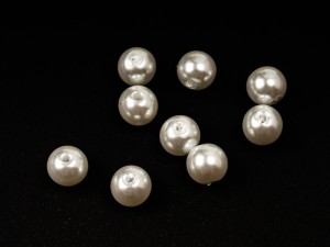 Margele acril imitatie perla, 10 mm, 10 buc, gaura 1 mm