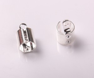 Conectori pentru piele, diametru 8 mm, 6 buc, argintiu