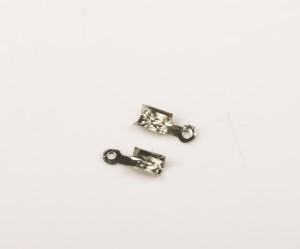 Conectori clip claw argintiu Inchis, pt fir de 1-1.5 mm, 35 buc