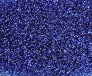 Margele de nisip albastru transparent-2mm, 50 gr