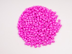 Margele nisip roz sidefat, 2 mm, 50 grame