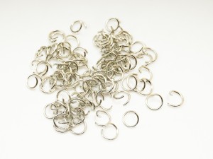 Zale argintiu inchis, 6 mm, 1 mm grosime, 100 buc