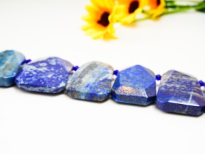 Briolete fatetate din Lapis Lazuli cca 3.5 cm, 1 buc