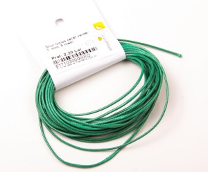 Snur lucios cerat verde- 1  mm, 5 metri