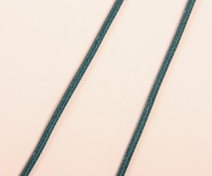 Snur lucios cerat albastru smarald- 1.5 mm, 5 metri