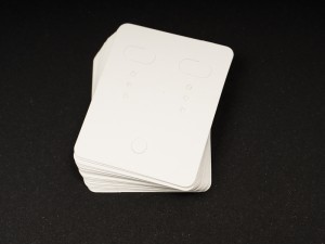 Etichete din carton alb, 4X5 cm,  pentru cercei, suport pentru cercei, 20 buc