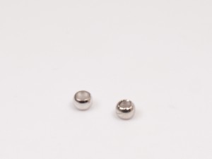 Spacere / crimpuri 4X2 mm, argintiu inchis, 50 buc