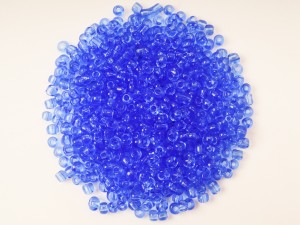 Margele de nisip Albastru II  transparent-2mm, 50 gr