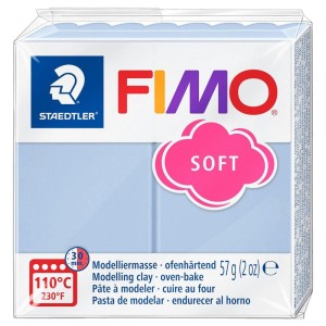 Fimo Soft serenity blue, 57 g, nuanta T31