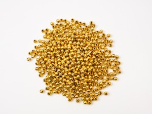 Margele din acril electroplacat auriu Antichizat  4 mm, gaura 1 mm, 500 bucati