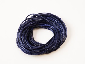 Snur lucios cerat bleumarin - 1 mm, 5 metri